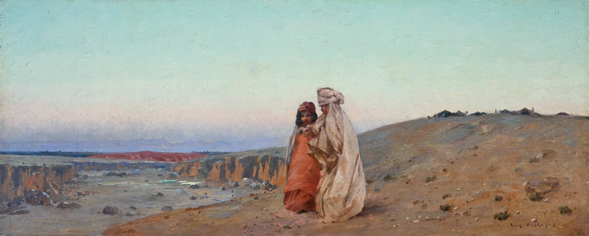 Eugène DESHAYES (1828-1891) Scène orientaliste -photo-2