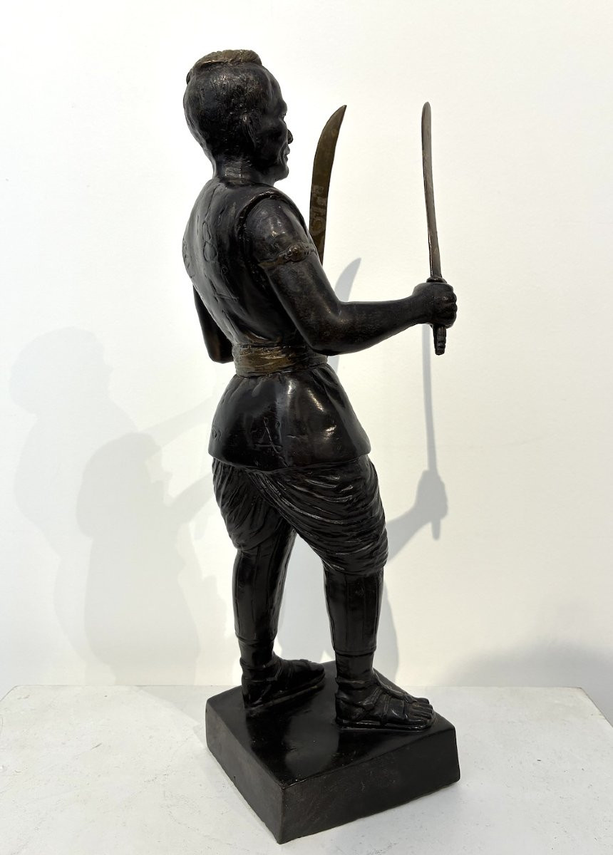 Japanese Warrior With Two Swords – 20th Century-photo-2