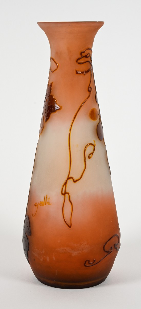 Vase Galle - Grapes And Vine Leaves-photo-2