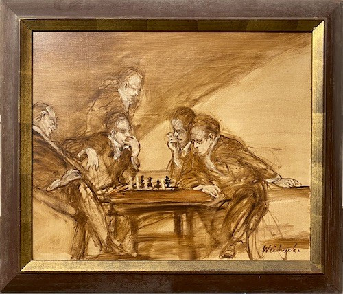 Claude Weisbuch (1927 - 2014) -   Les joueurs d'échecs