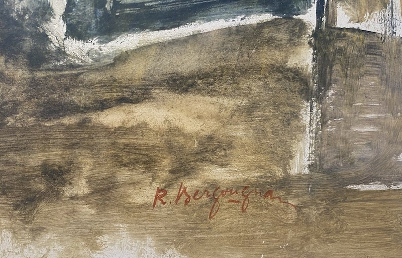 Bergougnan - Oil On Panel-photo-2