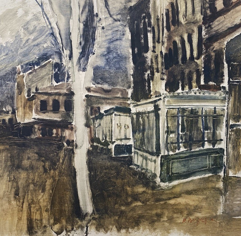 Bergougnan - Oil On Panel-photo-1