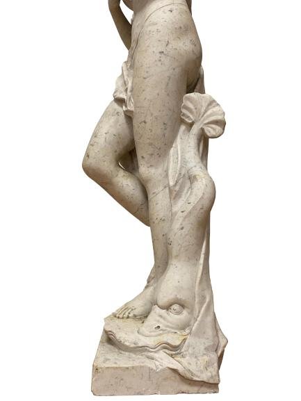Very Large Marble Sculpture Signed Jean-baptiste Boudard (c.1715-1773)-photo-2