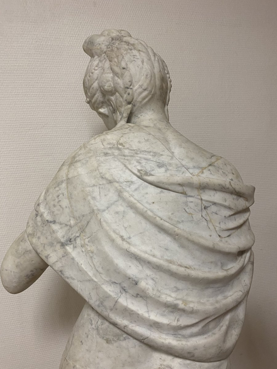 Very Large Marble Sculpture Signed Jean-baptiste Boudard (c.1715-1773)-photo-2