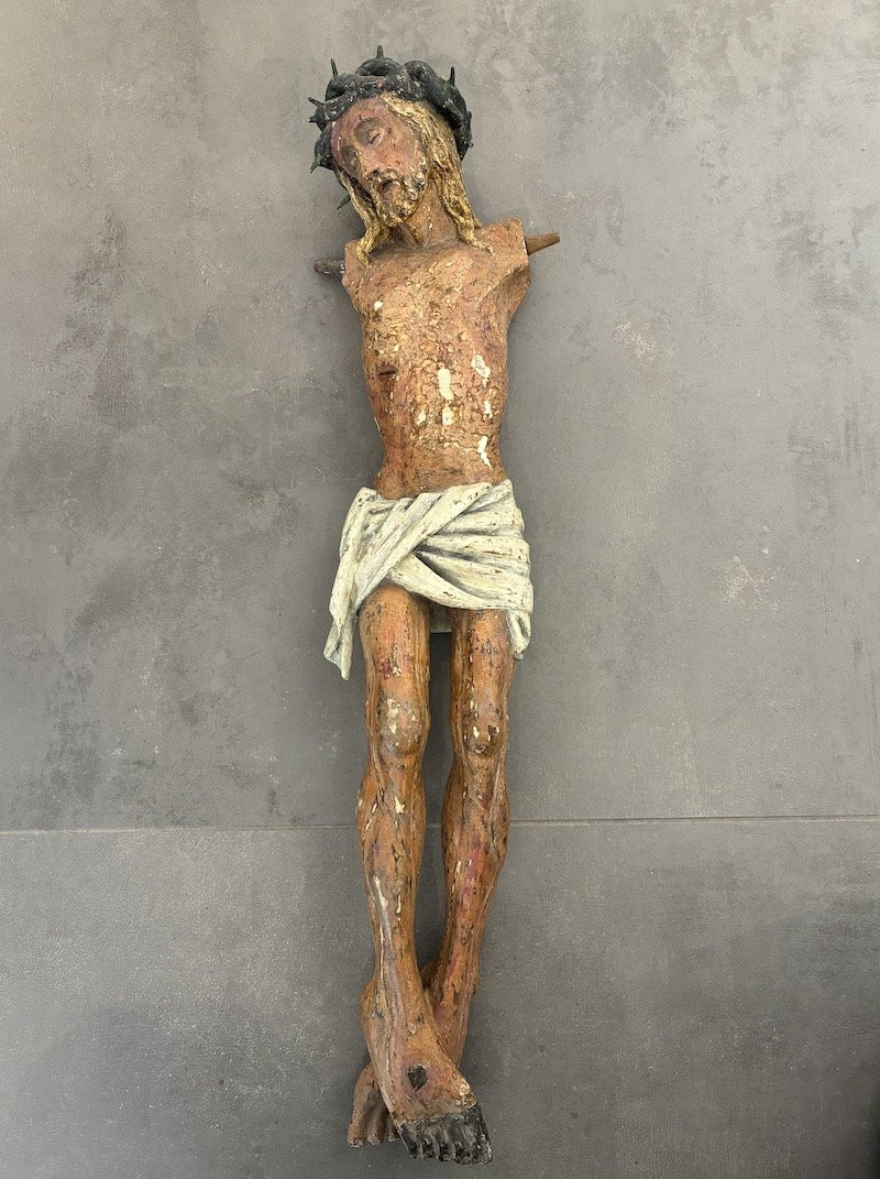 Christ In Carved Wood - 17th Century-photo-2