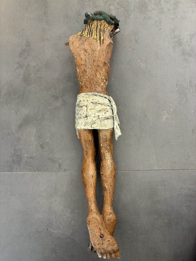 Christ In Carved Wood - 17th Century-photo-2