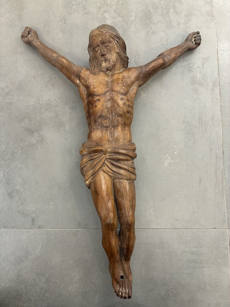 Wooden Christ - XVIIIᵉ Century.-photo-2