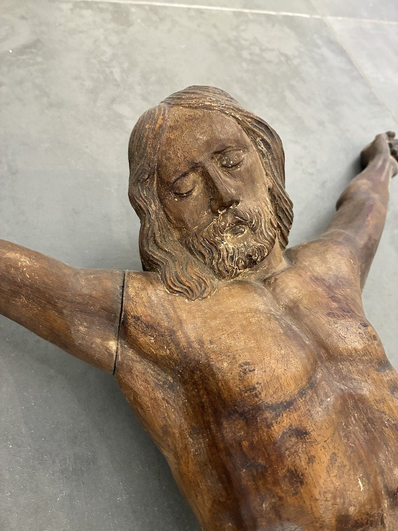 Wooden Christ - XVIIIᵉ Century.-photo-3