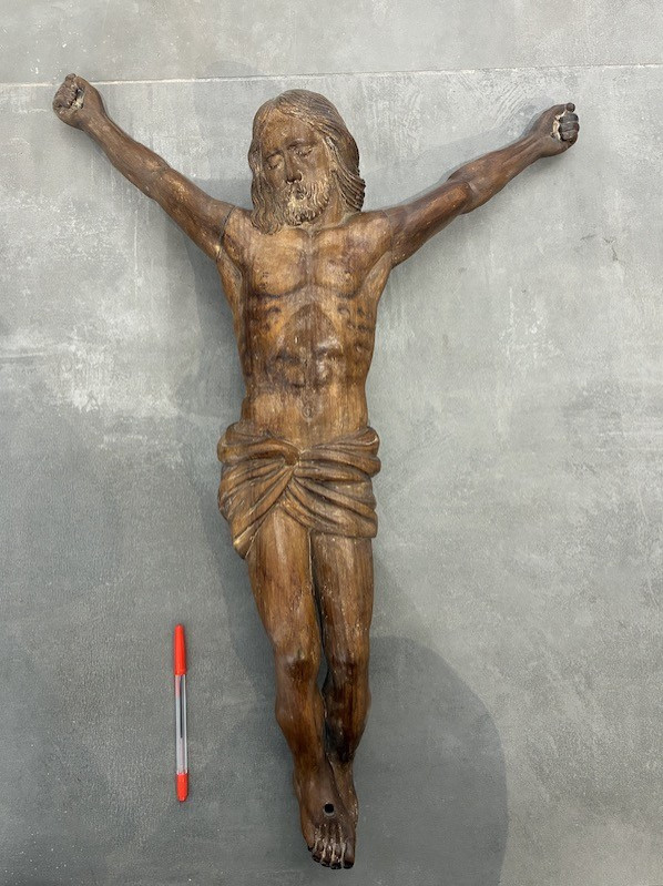 Wooden Christ - XVIIIᵉ Century.-photo-2