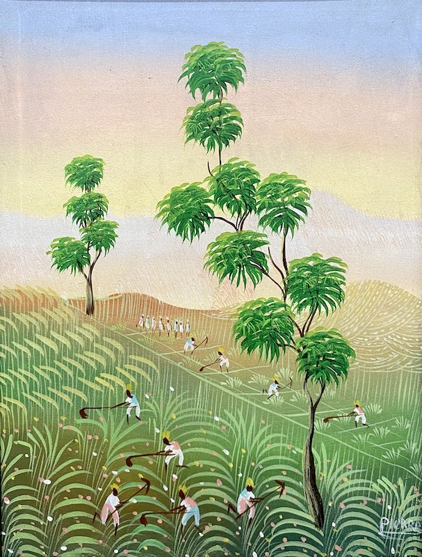 Peintre Haitien - Oil On Canvas Signed Lower Right Pierre-photo-2