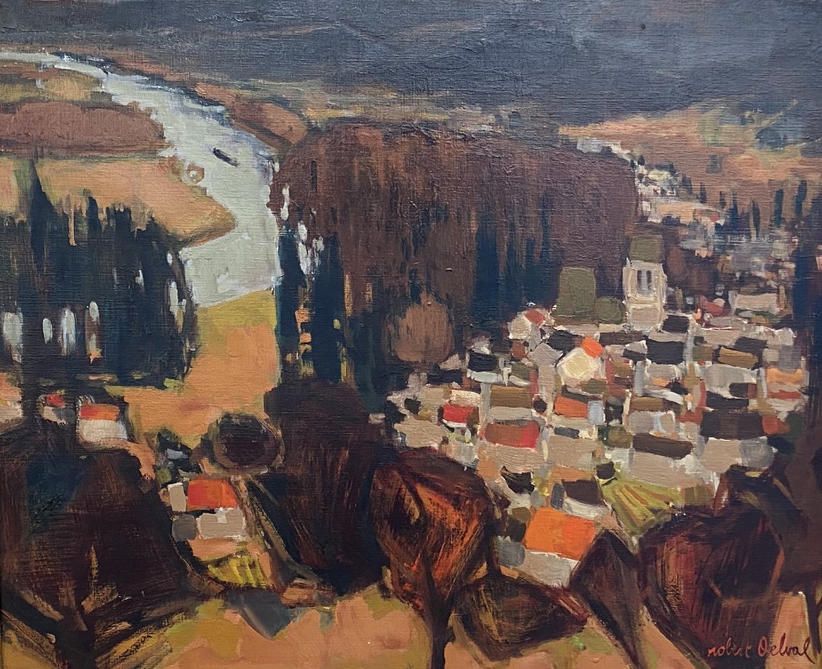 Robert Delval (1934-2015)  - La Vallée de l'Oise – Vauréal (Val-d'Oise)-photo-3
