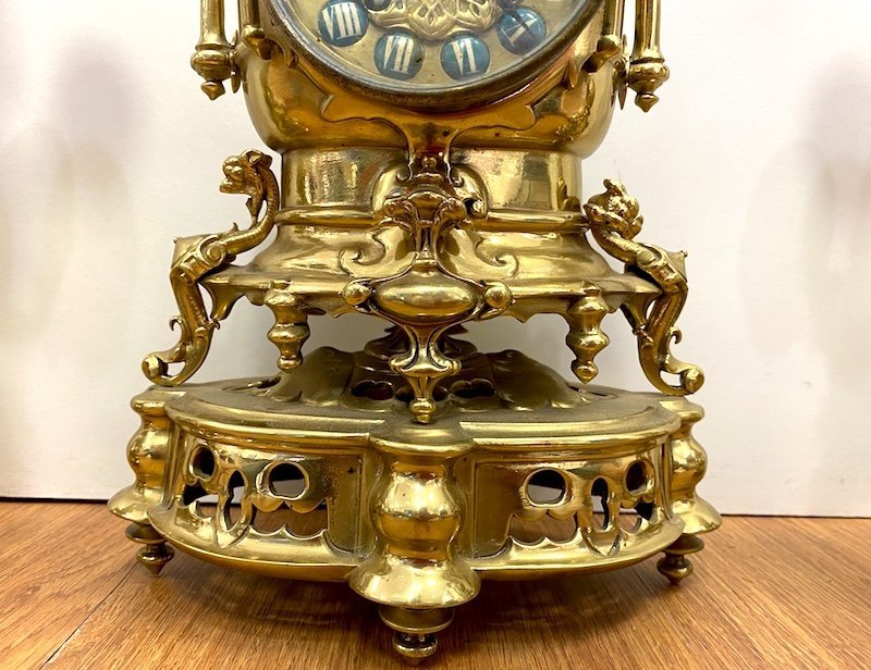 Garniture époque Napoléon III en bronze doré -photo-8
