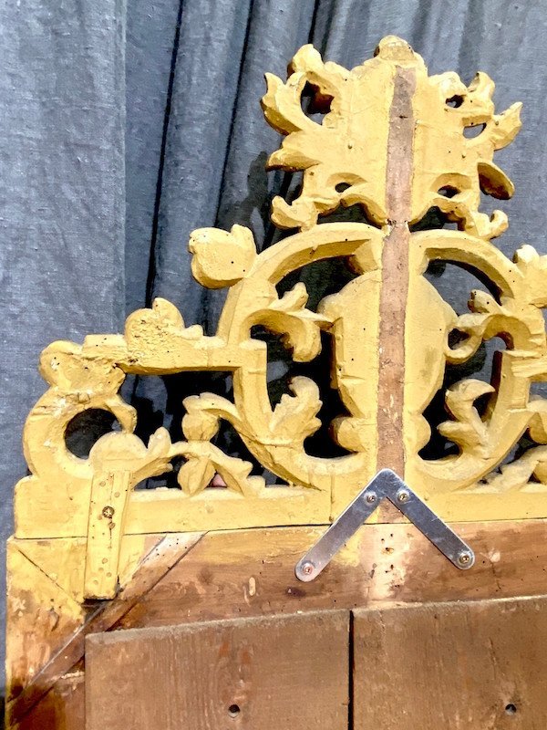 Carved Wooden Mirror - Louis XV Style -photo-2