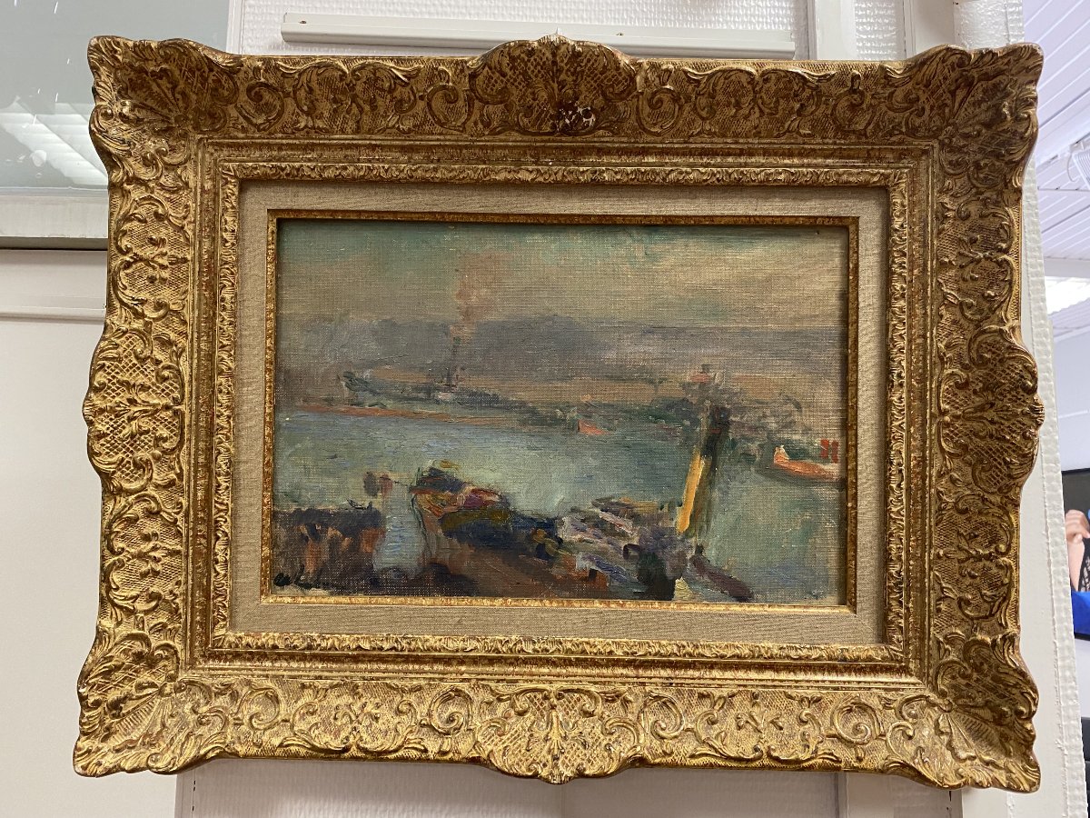 Albert Lebourg (1849-1928) - La Vallée De La Seine -photo-2