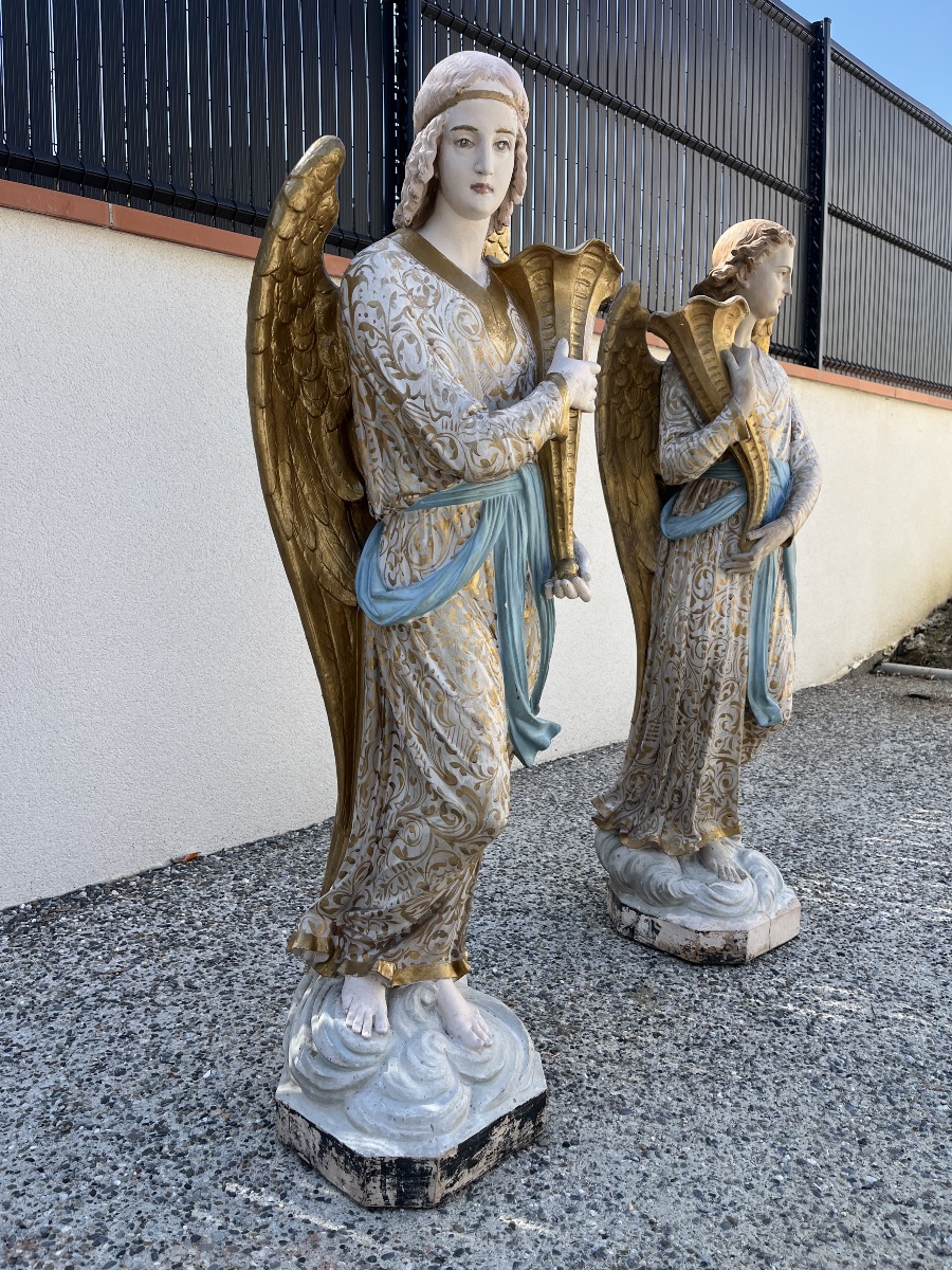 Pair Of 19th-century Religious Statues -photo-4