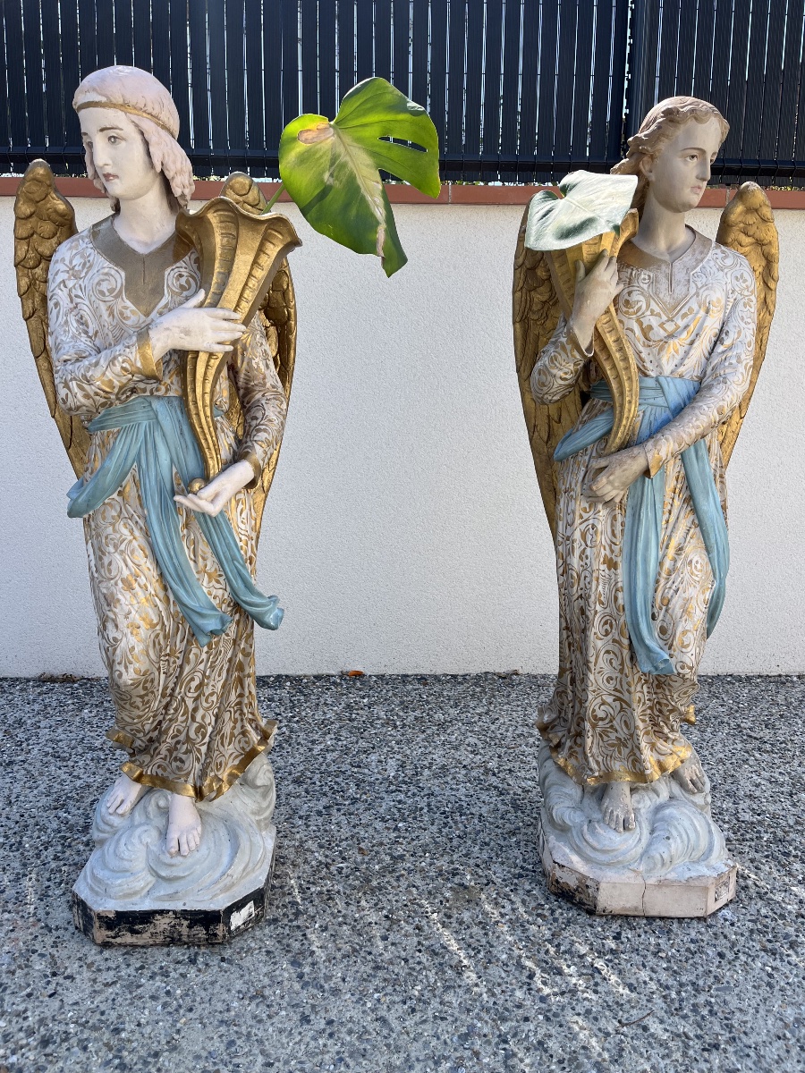Pair Of 19th-century Religious Statues -photo-5
