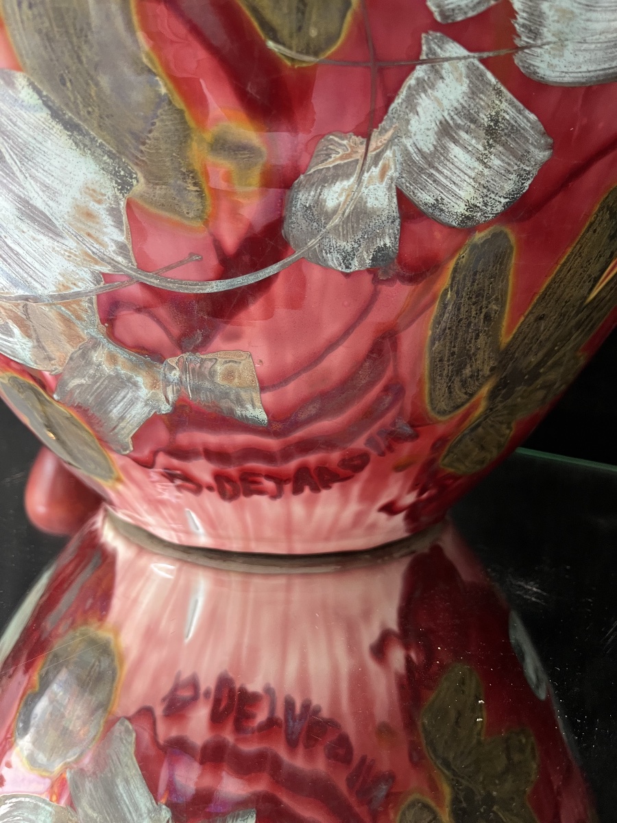 Very Large Vase By Alain Dejardin-photo-4
