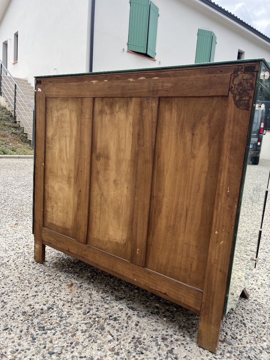 1950s Glass Chest Of Drawers-photo-2