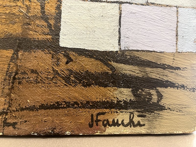 Jacques Fauché (1927-2013) - La femme à la Mandoline-photo-4