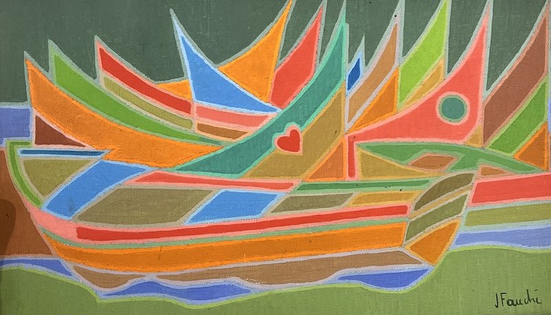 Jacques Fauché - Bateau coloré-photo-4