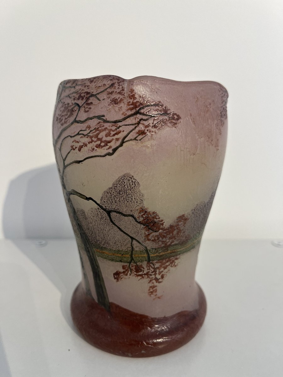 Vase Legras – Paysage automnal-photo-2