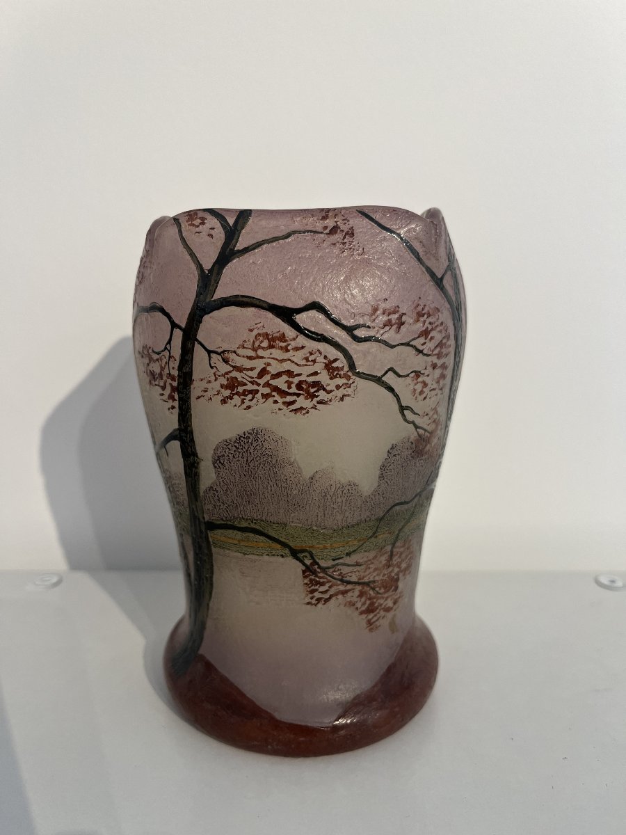 Vase Legras – Paysage automnal-photo-1