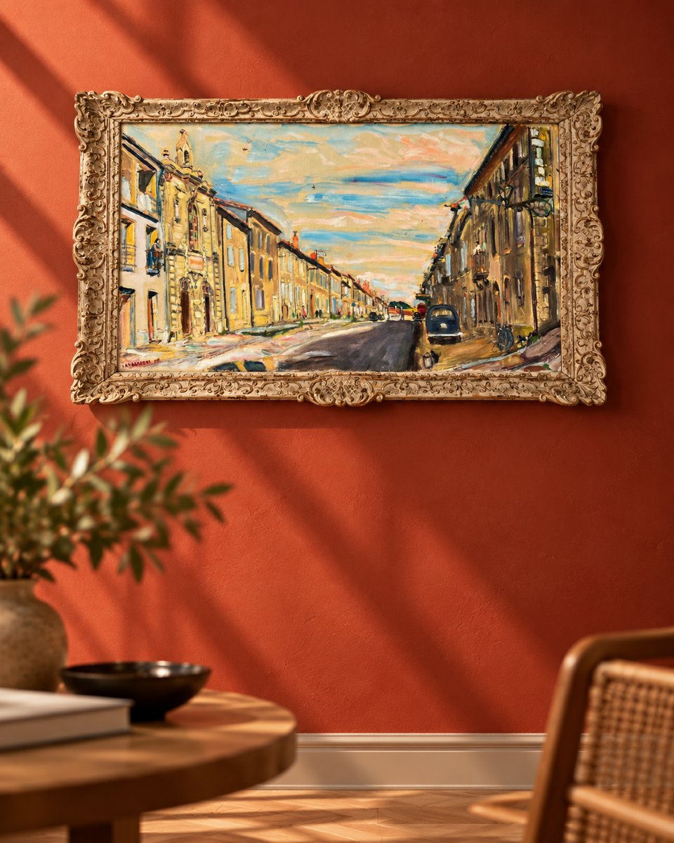Mario Cavaglieri (1887 - 1969) "Auch, rue de Metz" -photo-2