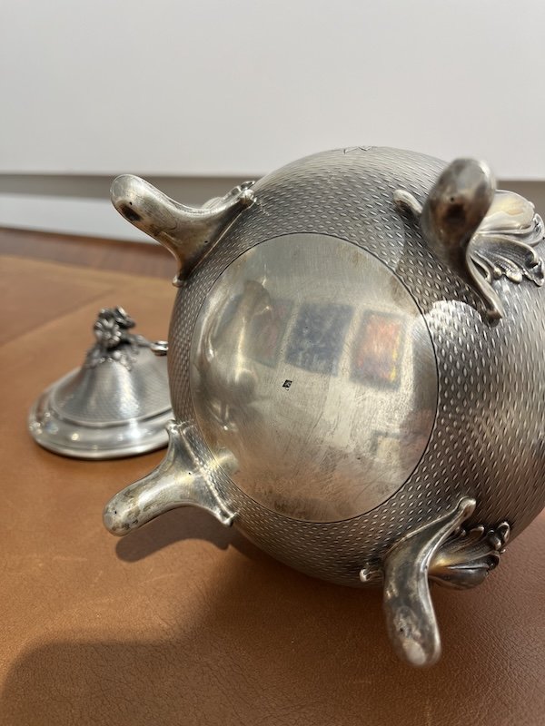 Solid Silver Sugar Bowl-photo-2