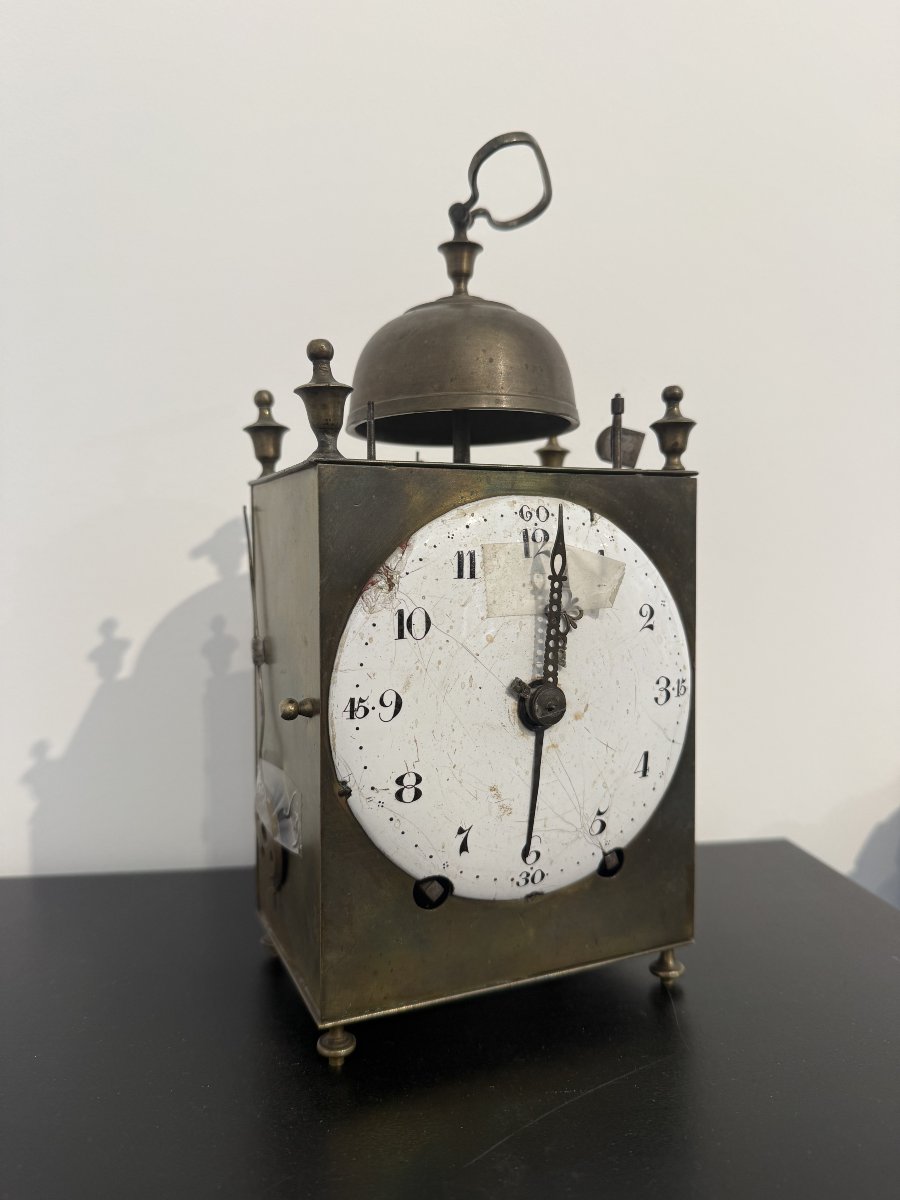 Pendule capucine de voyage d’époque XVIIIᵉ siècle  -photo-3