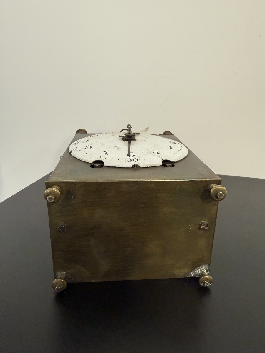 Pendule capucine de voyage d’époque XVIIIᵉ siècle  -photo-4
