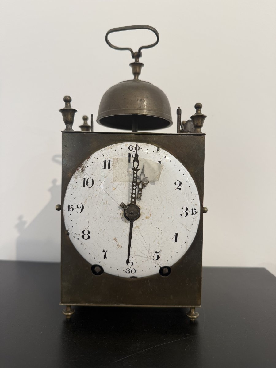 Pendule capucine de voyage d’époque XVIIIᵉ siècle  
