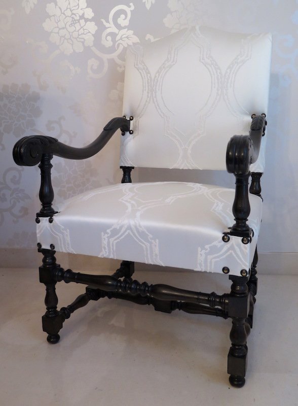 Pair Of Louis XIII Style Armchairs-photo-3