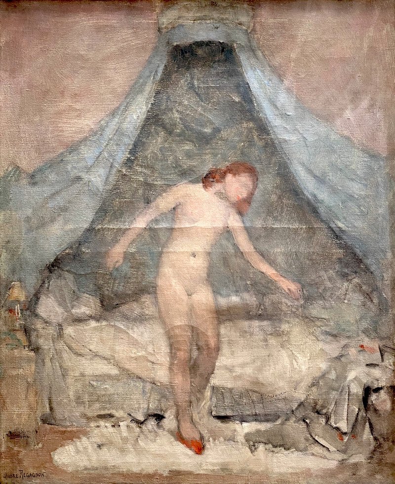 Regagnon André (1902-1976) "woman Coming Out Of Bed"-photo-2