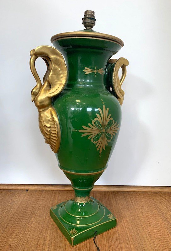 Vase monté en lampe - Style Empire -photo-3