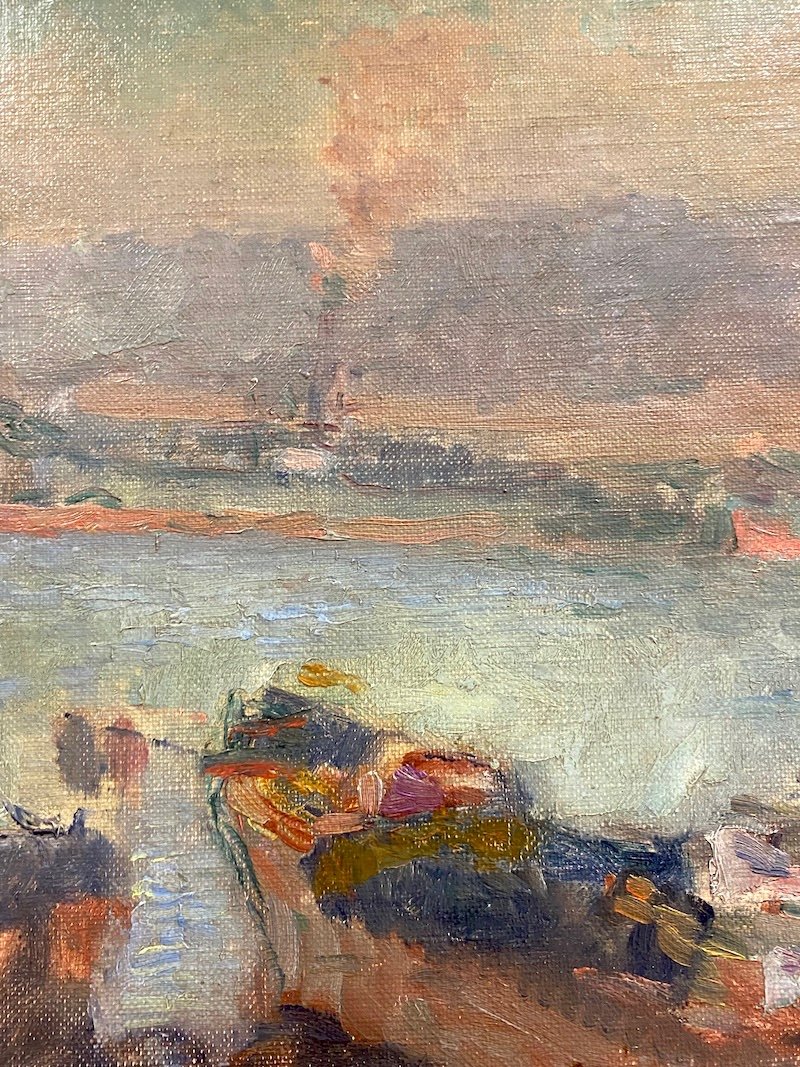 Albert Lebourg (1849-1928) - La Vallée De La Seine-photo-4