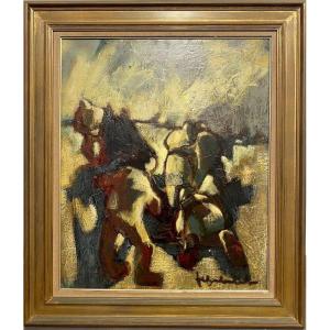 Jef Friboulet (1919 - 2003) - Oil On Canvas