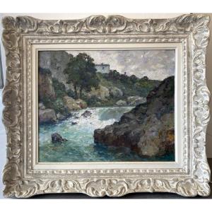 Albert REGAGNON (1874-1961) - Petite maison sur le salat 