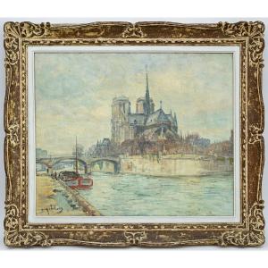 Gustave MADELAIN  (1867-1944) - Notre Dame de Paris 