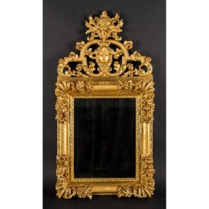 Miroir en bois sculpté - Style Louis XV