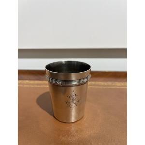 Antique Goblet – Chiseled Design And Monogram