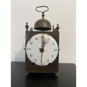 Pendule capucine de voyage d’époque XVIIIᵉ siècle