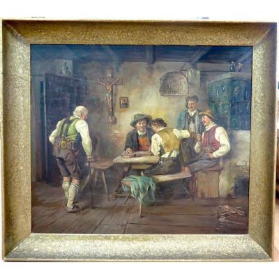 Adolf Nauer (1893-1966) Oil On Wood Panel