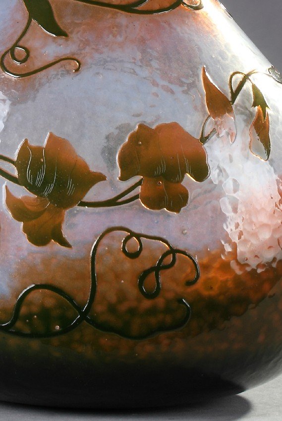 Vase-bouteille aux Pois de senteur - Daum-photo-2