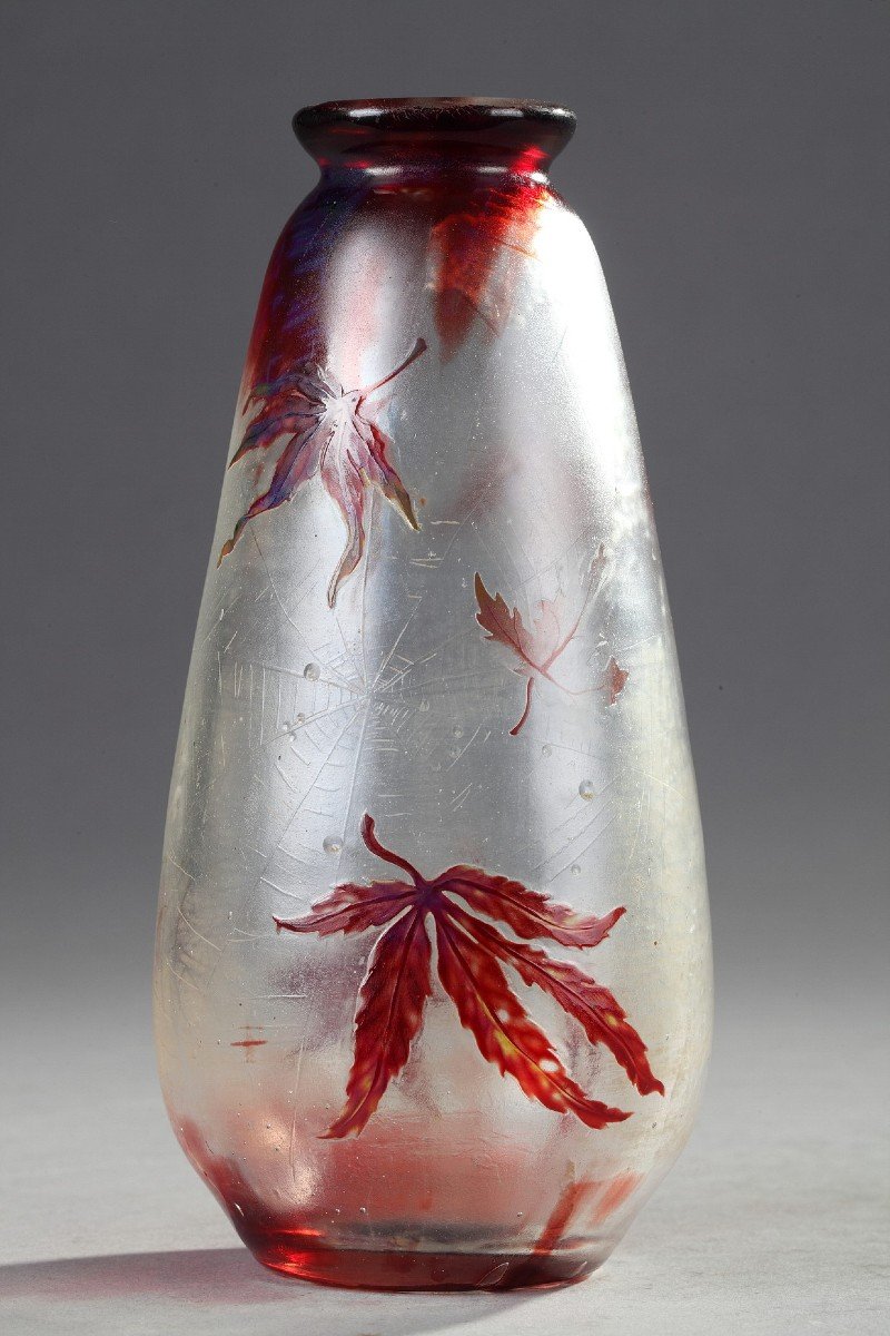 Vase With Acer Leaves - Galle Emile (1846-1904)