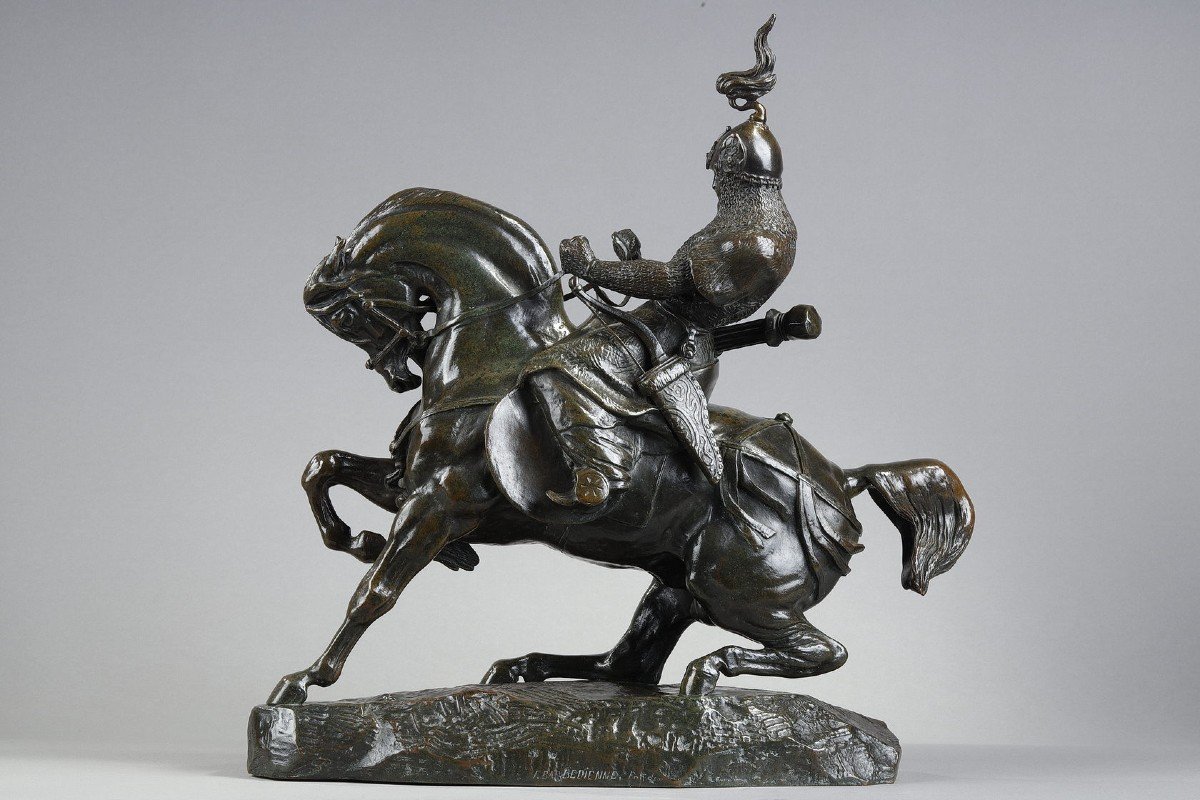 Tartar Warrior Stopping His Horse - Antoine-louis Barye (1796-1875)-photo-5