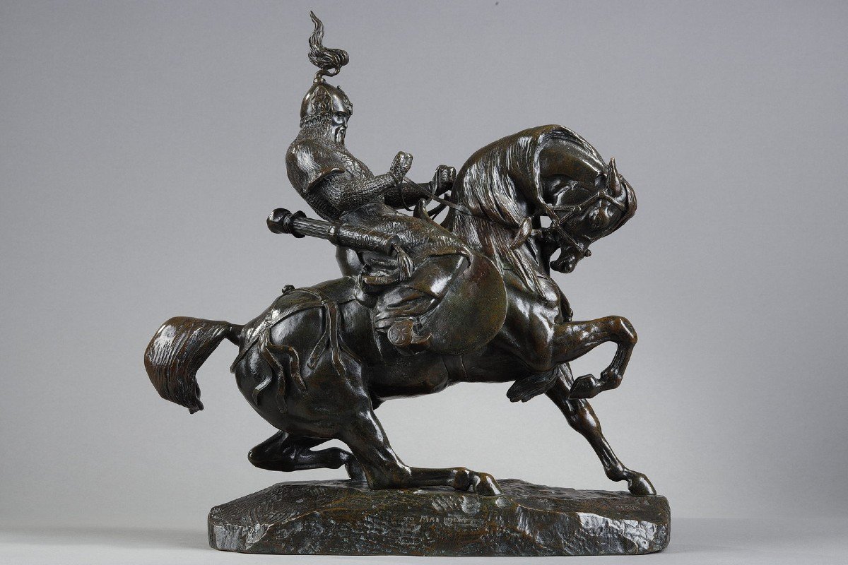 Tartar Warrior Stopping His Horse - Antoine-louis Barye (1796-1875)