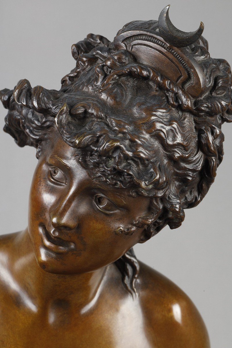 Diana With The Arrow - Albert-ernest Carrier-belleuse (1824-1887)-photo-2