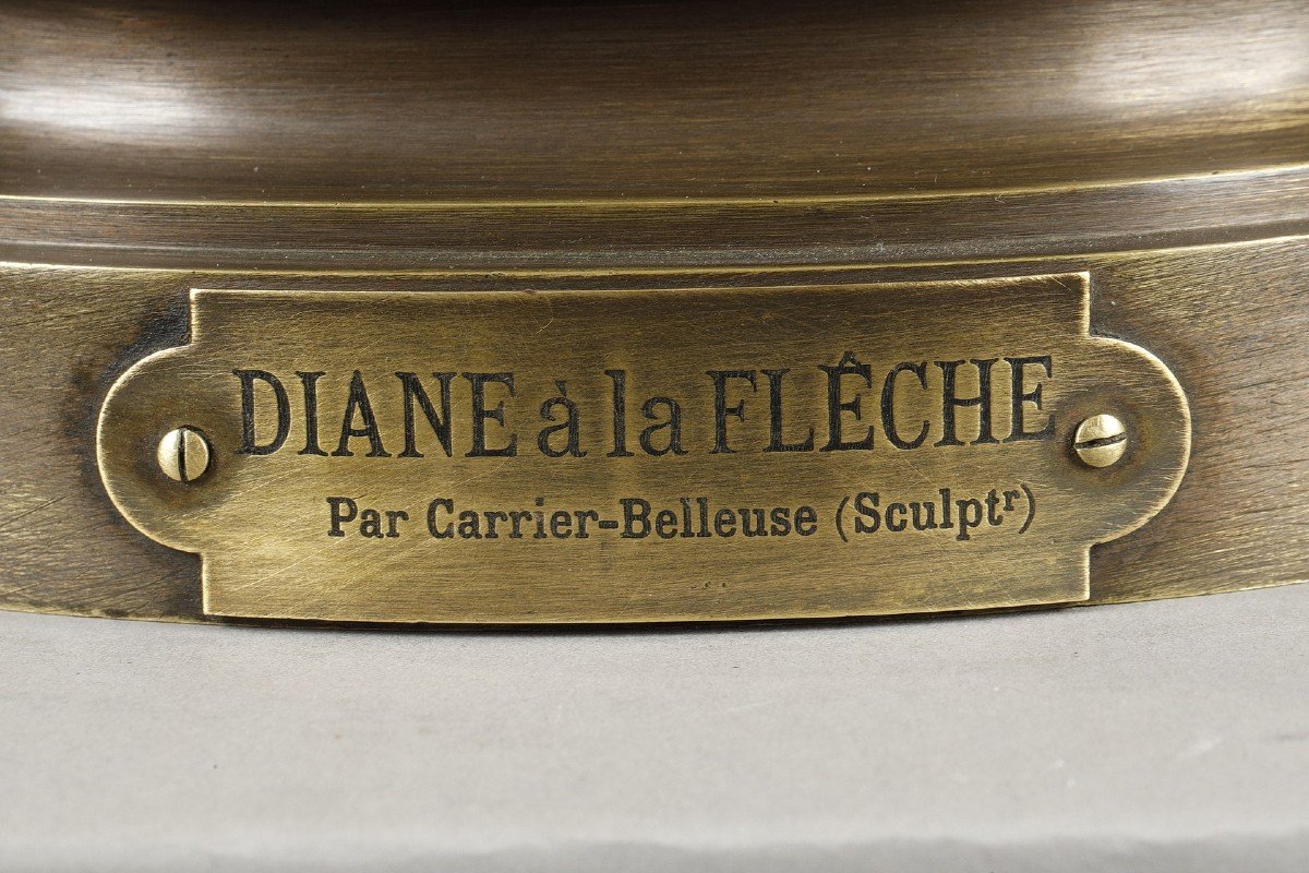 Diana With The Arrow - Albert-ernest Carrier-belleuse (1824-1887)-photo-3
