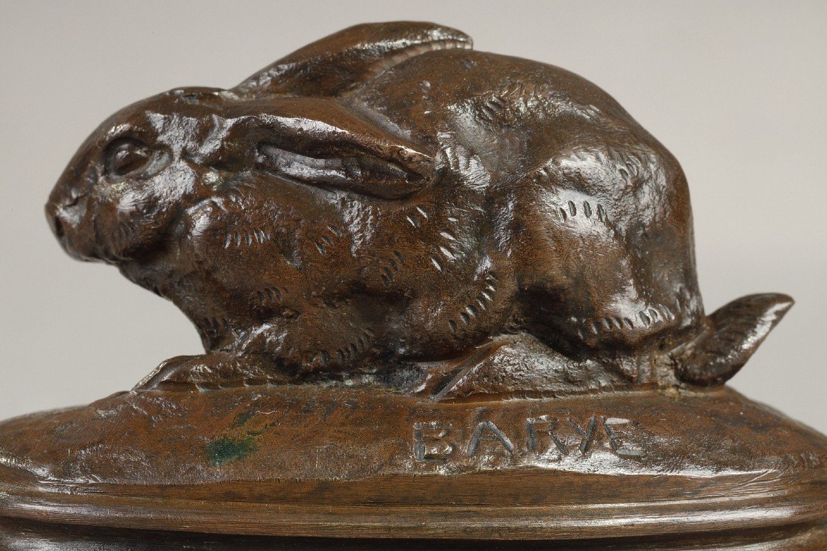 Lapin, oreilles couchées - Antoine-Louis BARYE (1796-1875)-photo-4