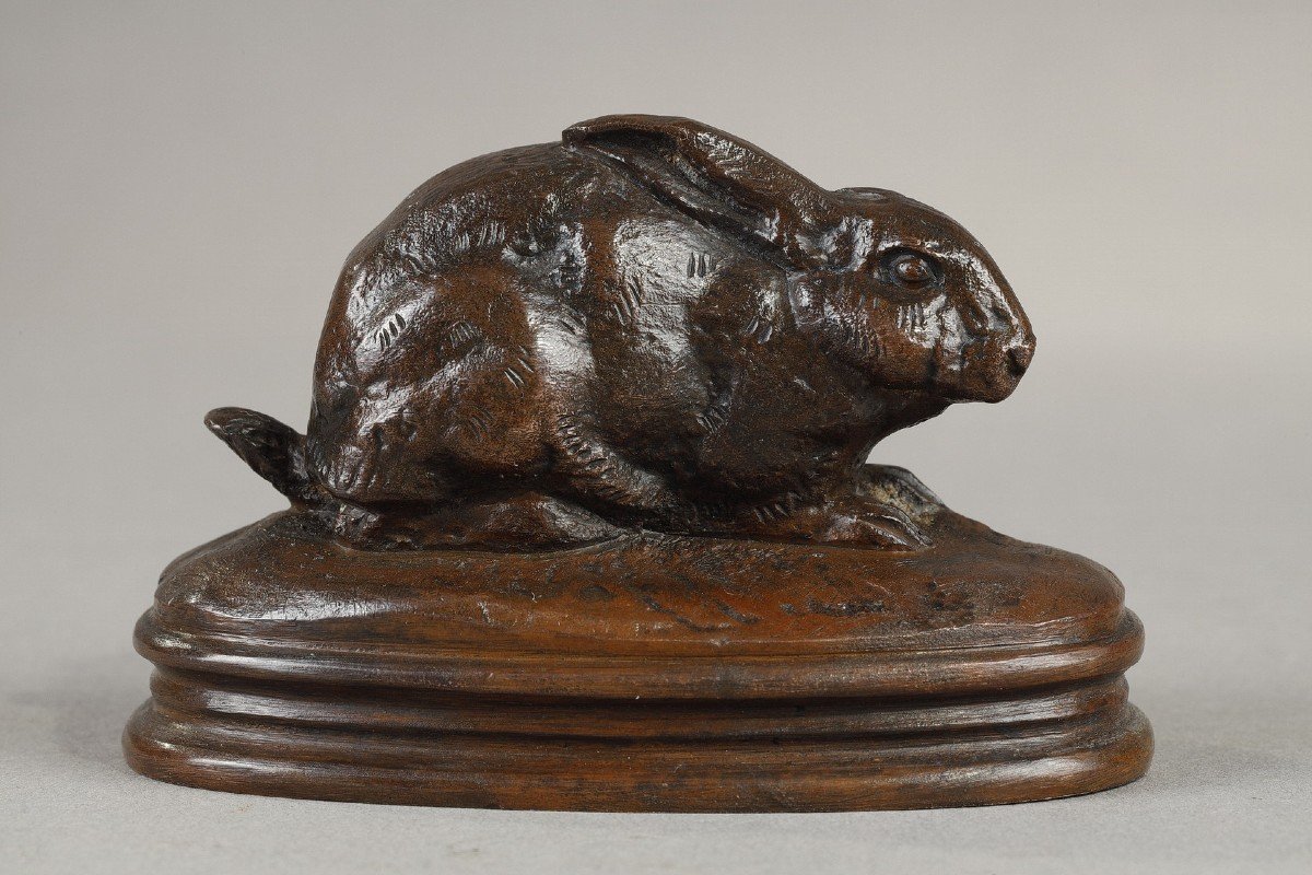 Lapin, oreilles couchées - Antoine-Louis BARYE (1796-1875)